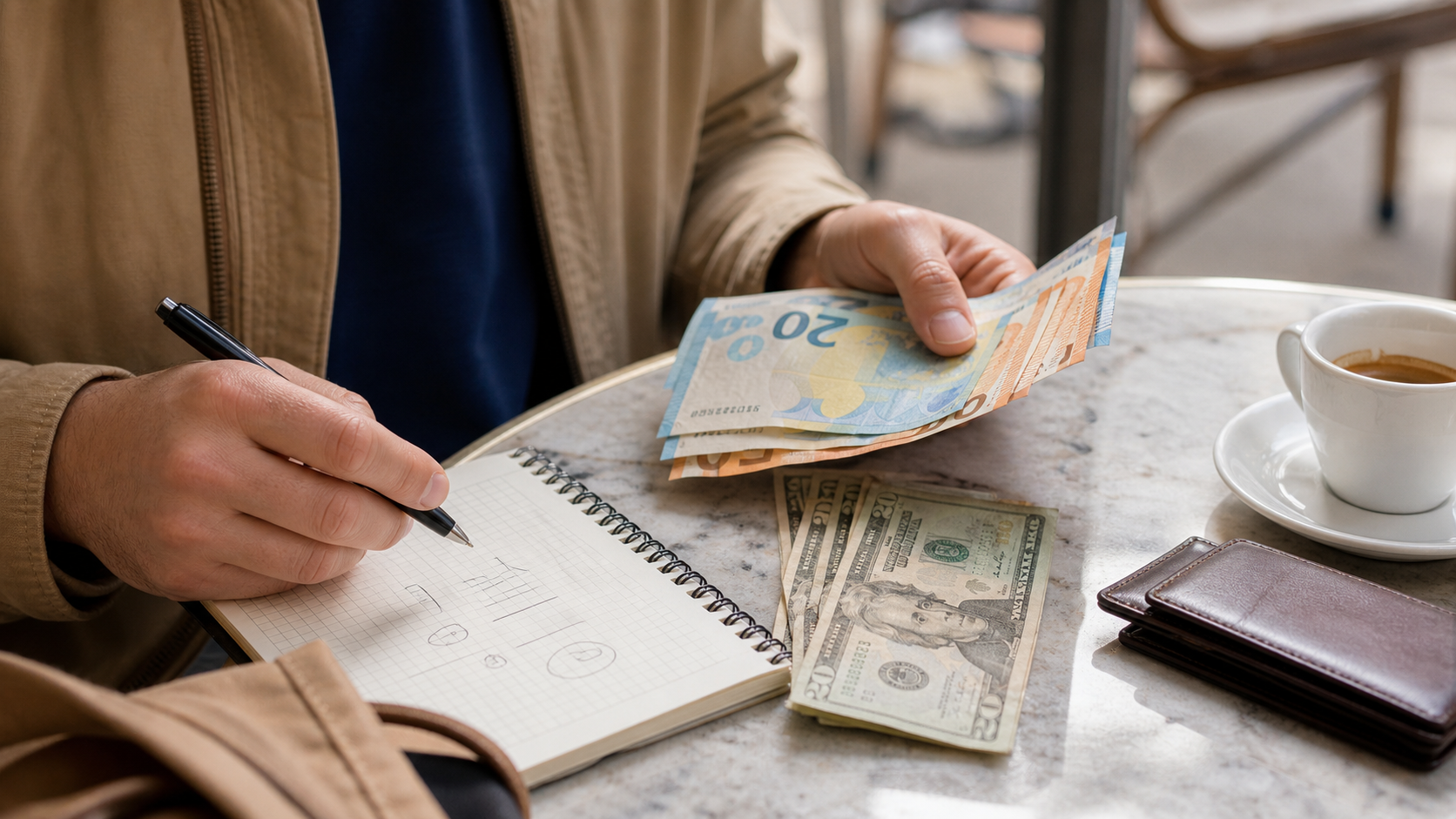 Comparing foreign cash to understand an exchange rate
